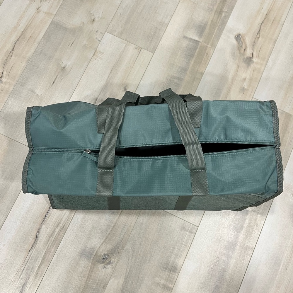 Brand New Sage Green Duffel Bag, Easily Washable Gem